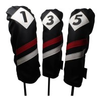 Custom leather golf wood head cover