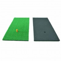 golf swing trainer mat with exercise equipment