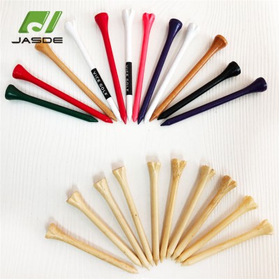 Custom oem bamboo bulk wholesale wooden golf tee